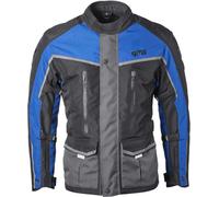 GMS Twister Neo impermeabile Moto Tessile Giacca, nero/blu, Taglia L