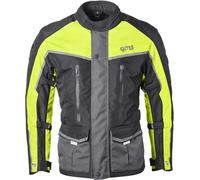 GMS-Moto Twister Neo, giacca tessile impermeabile L male Nero/Grigio/Giallo