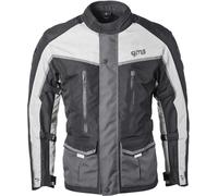 GMS Twister Neo impermeabile Moto Tessile Giacca, nero-grigio-bianco, taglia S per maschi