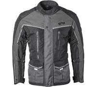 GMS Twister Neo impermeabile Moto Tessile Giacca, nero-grigio, taglia 7XL per maschi