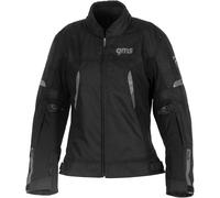 GMS Vega impermeabile Giacca tessile moto da donna, nero, taglia XS per donne