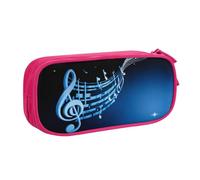 GMSGHJHDR Blue Music - Astuccio grande con stampa 3D e scomparti con cerniera, per ragazze, ragazzi, studenti, università, ufficio, rosa, Taglia unica, Organizer per borse