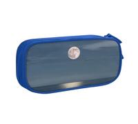 GMSGHJHDR Bright Moon at Hippie - Astuccio grande con stampa 3D e scomparti per cancelleria scolastica, organizer con cerniera, astuccio per matite per ragazze, ragazzi, studenti, università e ufficio