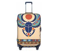 GMSGHJHDR Copertura elastica per valigie in stile Scarabeo egiziano, protezione per trolley resistente, copertura per bagagli da viaggio, adatta per bagagli da 45-81 cm, 3D, S, Organizer per borse