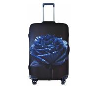 GMSGHJHDR Coperture elastiche per bagagli per valigie Blue Rose Copertura per valigia, protezione per trolley resistente, copertura per bagagli da viaggio per bagagli da 18-32 pollici, 3D, XL