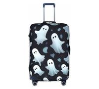 GMSGHJHDR Coperture elastiche per bagagli per valigie carino fantasma bianco fantasia Halloween copertura valigia cover durevole trolley protezione, viaggio bagagli copertura valigia Protector adatto