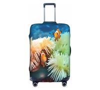 GMSGHJHDR Coperture elastiche per bagagli per valigie Clown Fish Copertura della valigia Copertura della cassa del carrello della durevolezza della protezione della valigia della copertura dei bagagli
