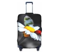 GMSGHJHDR Coperture elastiche per bagagli per valigie farfalla coccinella fiore copertura valigia copertura durevole trolley protezione, viaggio bagagli copertura valigia Protector adatto per bagagli