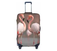 GMSGHJHDR Coperture elastiche per bagagli per valigie Flamingo Bianco Valigia, Protezione per trolley Durabilità, Copertura per bagagli da viaggio Protezione per valigie Adatto per bagagli da 45-81 cm