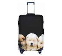 GMSGHJHDR Coperture elastiche per bagagli per valigie Lazy Dog, copertura per trolley resistente, protezione per valigie da viaggio, adatta per bagagli da 45-81 cm, 3D, M, Organizer per borse