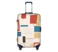 GMSGHJHDR Coperture elastiche per bagagli per valigie Mid Century Modern Suitcase Cover, protezione per trolley resistente, copertura per bagagli da viaggio per bagagli da 45-81 cm, 3D, XL, Organizer