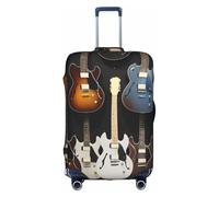 GMSGHJHDR Coperture elastiche per bagagli per valigie per chitarra musicale, custodia protettiva per trolley resistente, copertura per bagagli da viaggio adatta per bagagli da 45-81 cm, 3D, L