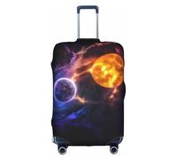 GMSGHJHDR Coperture elastiche per bagagli per valigie Planet Copertura per valigia, protezione per trolley resistente, copertura per bagagli da viaggio per bagagli da 45-81 cm, 3D, L, Organizer per