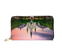GMSGHJHDR Jackson 3D - Portafoglio lungo da donna in pelle sintetica con cerniera, con scomparti multipli per carte di credito e portamonete, elegante porta carte di credito, 3D, Taglia unica,