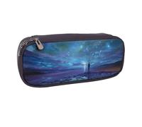 GMSGHJHDR Northern Lights - Astuccio in pelle con stampa 3D, grande capacità, per cancelleria scolastica, organizer con cerniera, astuccio per matite per ragazze, ragazzi, studenti, università e