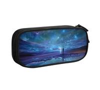 GMSGHJHDR Northern Lights - Astuccio portapenne con stampa 3D di grande capacità, per cancelleria scolastica, con scomparti con cerniera, astuccio per matite per ragazze, ragazzi, studenti, università