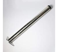 GMTSTHAZN Gambe for mobili, Gambe for tavoli, Gamba di supporto for mobili regolabile in acciaio inossidabile 2 pezzi for piano di lavoro/unità/barra rotonda da cucina 10 cm(Ier,30Cm)