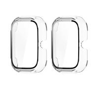 GMUJIAO [2 Pack Compatibile con Honor Choice Haylou Watch per Cover,Custodia Rigida con Vetro Temperato,Protezione Totale Ultra Sottile HD Clear Pellicola Protettiva-Trasparente