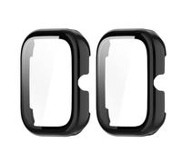 GMUJIAO [2 Pack Compatibile con Honor Choice Haylou Watch per Cover,Custodia Rigida con Vetro Temperato,Protezione Totale Ultra Sottile HD Clear Pellicola Protettiva-Nero