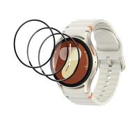 GMUJIAO [3 Pack Compatibile con Samsung Galaxy Watch 7 44mm per Pellicola Salvaschermo,Bordo Curvo 3D Anti-Graffio Pellicola Protettiva Flessibile HD Ultra Infrangibile [Anti-Graffio]-Nero