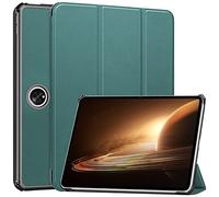 GMUJIAO Compatibile con Honor Pad 9 12.1 inch per Custodia,Custodia per Telefono in Pelle PU Ultrasottile con Funzione di Supporto con Tre Supporti Pieghevoli-Verde