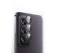 GMUJIAO Compatibile con Oppo Reno 12 PRO per Pellicola Fotocamera,Oppo Reno 12 PRO Pellicola Protettiva AntiGraffio,Coperchio Protettivo per Lenti in Metallo[Resistente all'Usura]-Nero