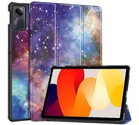 GMUJIAO Compatibile con Xiaomi Redmi Pad SE 11 inch (2023) per Custodia,Custodia per Telefono in Pelle PU Ultrasottile con Funzione di Supporto con Tre Supporti Pieghevoli-Galassia