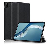 GMUJIAO Custodia Compatibile con Huawei MatePad PRO 12.6 inch,Custodia per Telefono in Pelle PU Ultrasottile con Funzione di Supporto con Tre Supporti Pieghevoli [Anti-Goccia]-Nero
