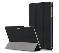 GMUJIAO Custodia Compatibile con Surface Go 3 10.5 inch,Custodia per Telefono in Pelle PU Ultrasottile con Funzione di Supporto con Tre Supporti Pieghevoli [Anti-Goccia]-Nero
