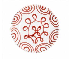 Gmundner Keramik Rotgeflammt Piatto Fondo Coppa D: 20 CM / H: 4,4 CM