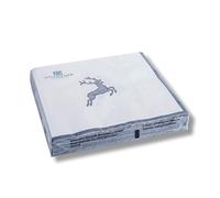 GMUNDNER KERAMIK Tovaglioli da pranzo a forma di cervo grigio, 20 pezzi, 33 x 33 cm