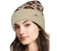 gmv Cappello Invernale Donna Leopardato Elegante Firmato Gianmarco Venturi Marrone Beige