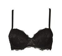 GMV GIAN MARCO VENTURI Reggiseno Imbottito Preformato Pizzo Donna con Ferretto Articolo G8511A Maia, Nero Nero, 4 - Quarta (IT4 EU 80 F 95 UK 36)