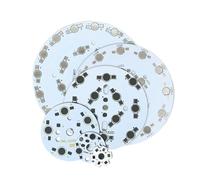 GMVGKLCPCF 10PCS 1W 3W 5W 7W 9W 12W 15W 18W 21W 24W Schede Rotonda Piastra di Base In Alluminio Ad Alta Potenza Dissipatore di Calore Utilizza Perline LED Accessori Lampadina(21W 118MM)