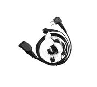 GMVGKLCPCF Auricolari a 2 pin, ricetrasmettitori, auricolari a tubo acustico, walkie talkie, cuffie EAM005 adatte for Motorola DP1400/GP2000 for HYT(Package A)