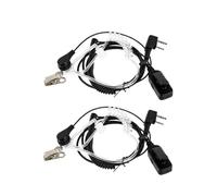 GMVGKLCPCF EAK006 PTT/VOX Interruttore Auricolare Tubo Acustico Nascosto 2Pin Adatto for Baofeng UV 5R RT622 RT3S RT81 RT86 Walkie Talkie(2PCS)