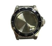 GMVGKLCPCF Specchio convesso da 39,5 mm Cassa vintage in acciaio inossidabile for orologio adatta for movimento NH35 NH36 Orologi Accessori Parti di aggiornamento(Black striped)