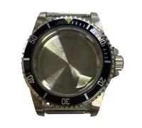 GMVGKLCPCF Specchio convesso da 39,5 mm Cassa vintage in acciaio inossidabile for orologio adatta for movimento NH35 NH36 Orologi Accessori Parti di aggiornamento(Black yellow)