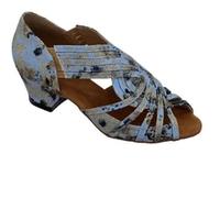 GMVZGQW Scarpe Jazz per Donna Salsa Scarpe da ballo Ragazza Scarpe da ballo per le Donne Latino Scarpe da ballo Latino Scarpe da ballo per la danza, Tacco Blu 4,5 cm, 3.5