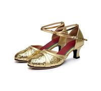 GMVZGQW Scarpe jazz per donna scarpe da ballo latino per le donne paillettes sandali femminili adulti suola morbida indoor sala da ballo tango scarpa punta chiusa Salsa scarpe da ballo per la danza