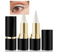 GmwyCzV 2 Pezzi Eyeliner Matte Quick-Dry, Penna Gel Argento, Impermeabile Opaca Rapida Asciugatura, Cosmetico Duratura Trucco, Non Macchia