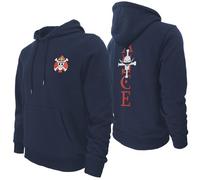 GMYG Felpa con Cappuccio One Ruffy Piece Pirati di Barbabianca Portgas D Ace Monkey Luffy Logo Anime Giapponesi in Cotone Premium Pullover da Uomo(Blu Navy Ace,S)