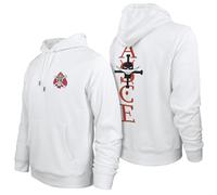 GMYG Felpa con Cappuccio One Ruffy Piece Pirati di Barbabianca Portgas D Ace Monkey Luffy Logo Anime Giapponesi in Cotone Premium Pullover da Uomo(Bianco Ace,M)