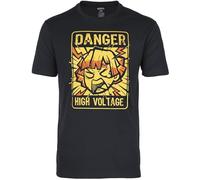 GMYG Maglietta Demon Zenitsu Zenko Tanjirou Nezuko Kamado Giapponese Anime Premium 100% Cotone Manica Corta Uomo T-Shirt Manga Tops(Nero,M)