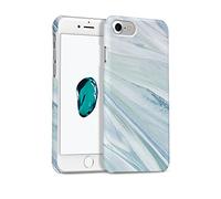 GMYLE Custodia per iPhone 7, Cover Rigida Lucida per iPhone 7 Apple - [Reticolo di Pietra I] Cover Rigida Ultra Sottile