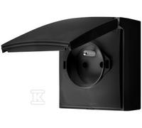 GN.1-KR.Z/U IP44 NERO OPACO AQUACLICK ACGZ1C/49