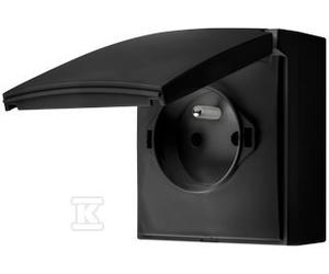 GN.1-KR.Z/U IP44 NERO OPACO AQUACLICK ACGZ1C/49