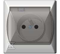 GN.1-KR.Z/U IP44 Presa trasparente AKCENT bianca GPH-1AZ/00/D