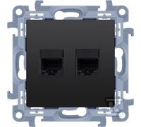 GN.2-KR.COMP.RJ45 KAT5E NERO SIMON10 C52.01/49