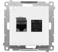 GN.2-KR.KOM.RJ45 K.6 P.BIANCO OPACO SIMON5 T62.01/111